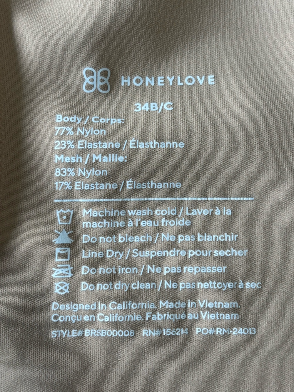 Honeylove Dark Nude Cloudfuse Wireless Comfort Bra - Picture 4 of 4